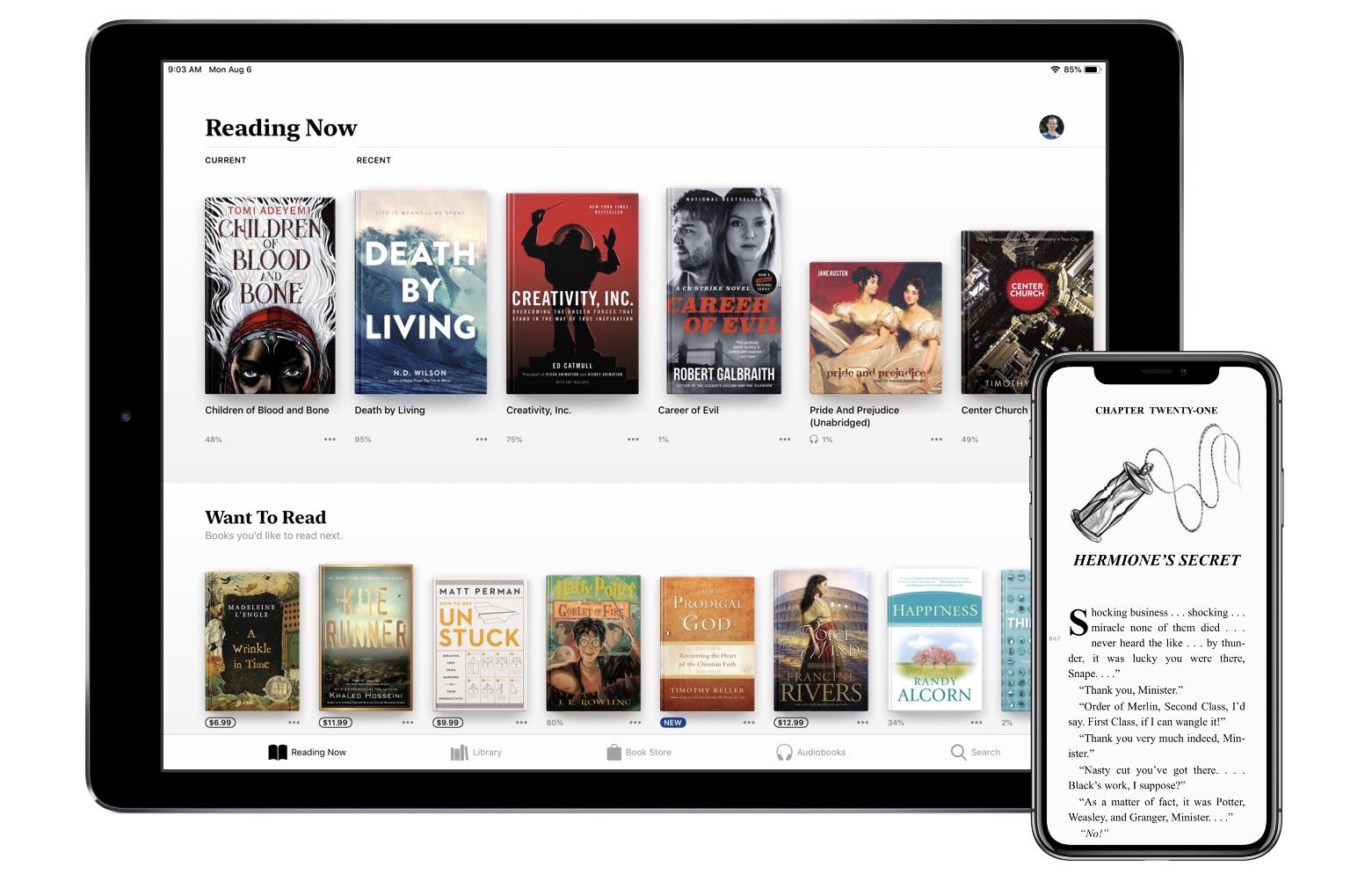 Apple опубликовала книжный каталог, полностью озвученный роботом